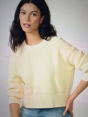 525 America Pale Yellow Crewneck Sweater